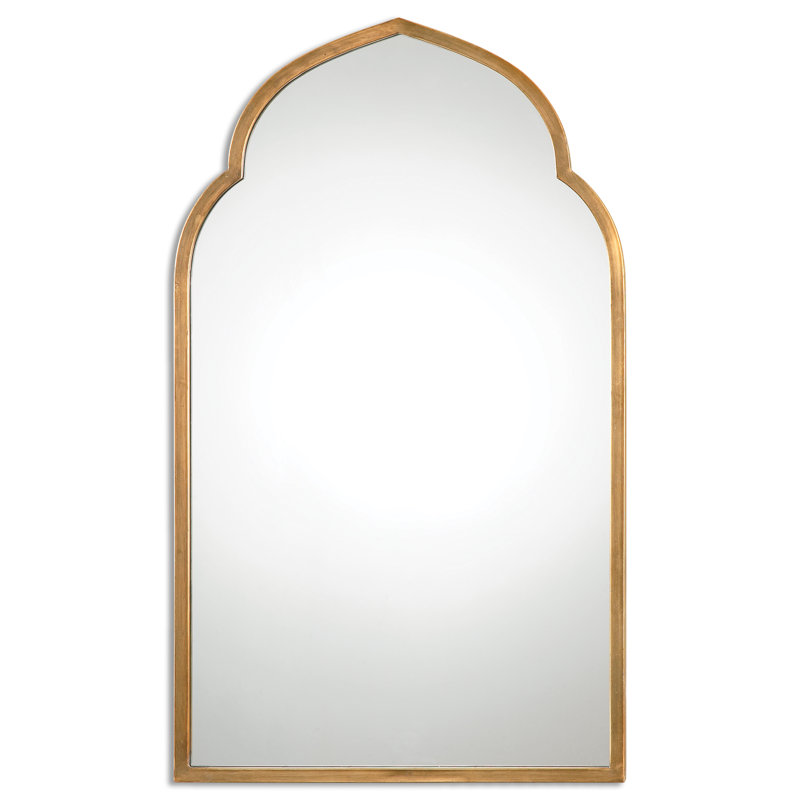 One Allium Way Gold Arch Wall Mirror & Reviews Wayfair